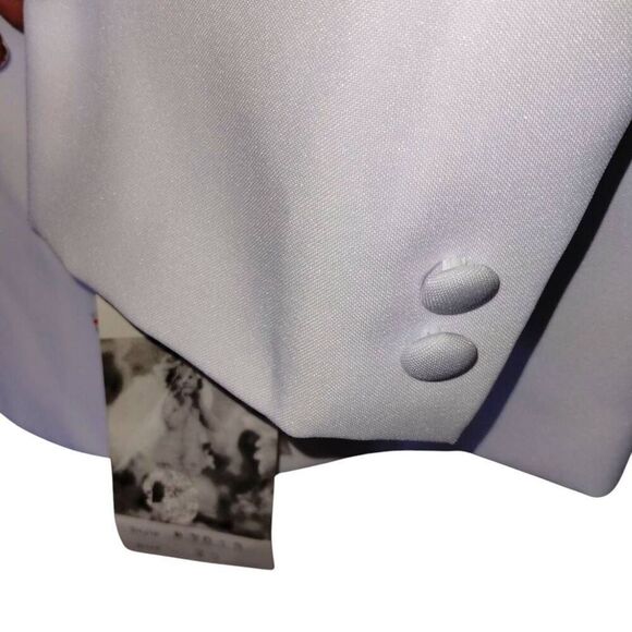Boys Formal 5 Pc Suit Sz 20 White Jacket Shirt Vest Tie Pants Formal Wedding - Picture 10 of 15